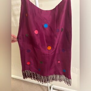 Silk Asymmetrical skirt